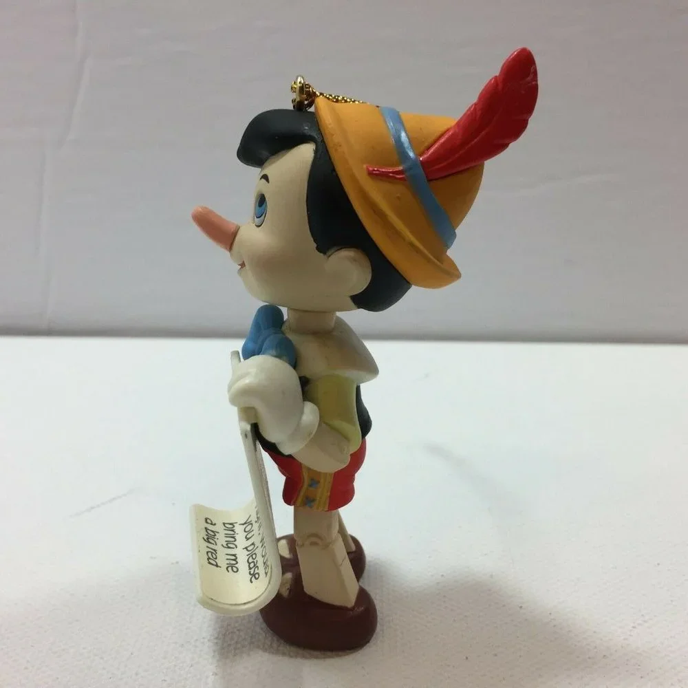 Vintage Groiler Disney Pinocchio Boy Puppet Christmas Ornament Holiday Letter